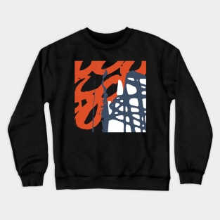 Abstract Lines And Soft Colors Crewneck Sweatshirt